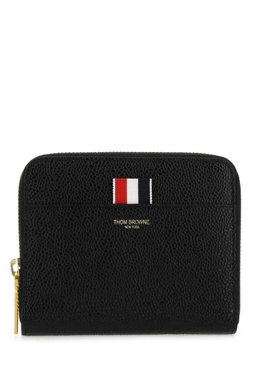Thom Browne Logo Embossed Zipped Wallet - FAW013A00198001