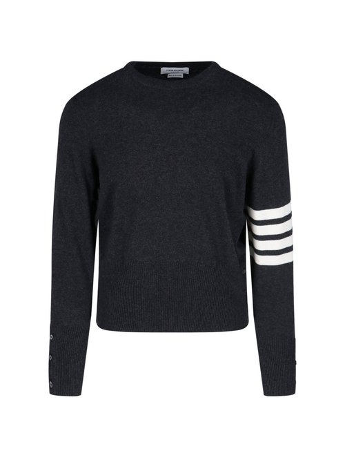 Thom Browne loopback 4-bar Sweater - MKAS01A00011022