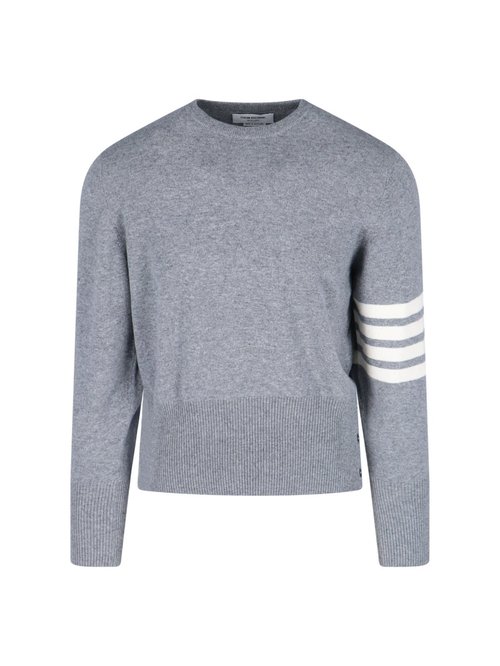 Thom Browne loopback 4-bar Sweater - MKAS01A00011055