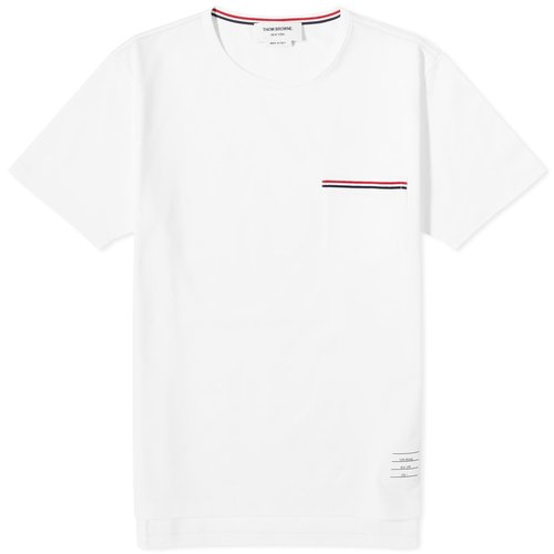 Thom Browne Medium Weight Jersey Pocket T-Shirt - White - TB-MJS010A-01454-100