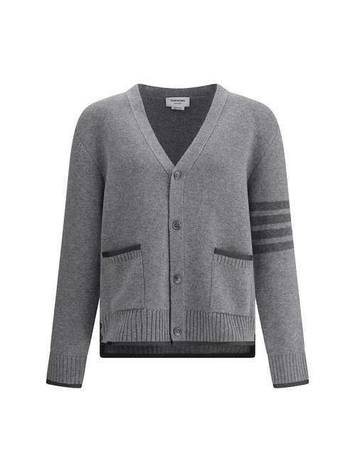 Thom Browne Milano Stitch V Neck Cardigan - MKC608AY1029055