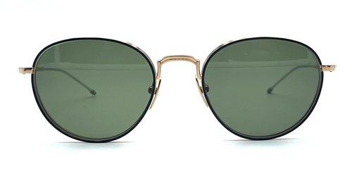 Thom Browne Round Gold Blu Sunglasses - UES119AG0001715