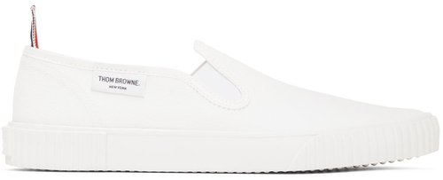 Thom Browne Slip-On Heritage - White - MFL064A01588100