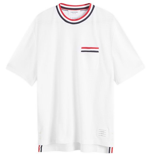 Thom Browne Striped T-Shirt - White - MJS259AJ0153100