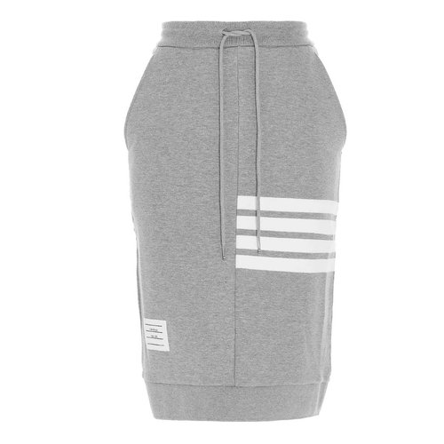 Thome 4-bar Cotton Skirt - Brown/Grey - FJK008A00535055