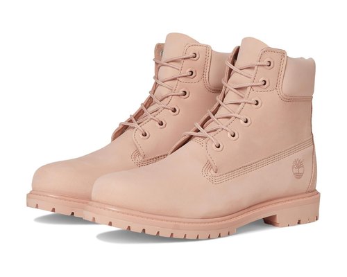 Timberland 6 Inch Premium Waterproof Boots - Light Pink Nubuck - TB0A2HR8680