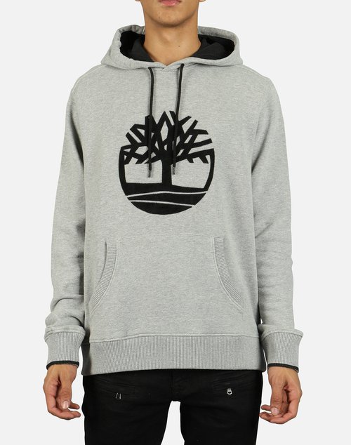 Timberland BASIC TREE LOGO PULLOVER HOODIE - Grey - TB0A1OHO052