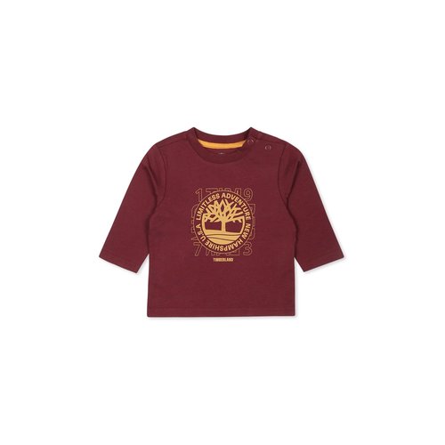Timberland Burgundy T-shirt For With Tree Print - T6025195A