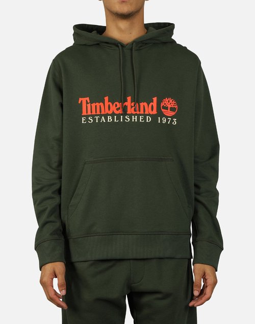 Timberland ESSENTIAL ESTABLISHED 1973 PULLOVER HOODIE - Dark Green - TB0A1Y2DU31