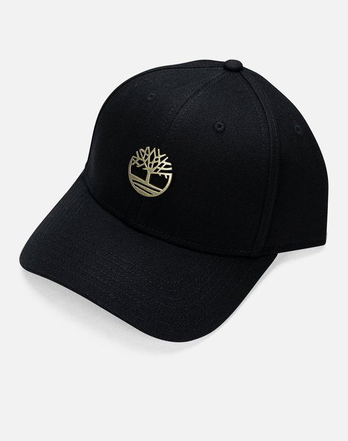 Timberland Metal Logo Embroidered Heavyweight Cap - Black - 29T100899-001BLK