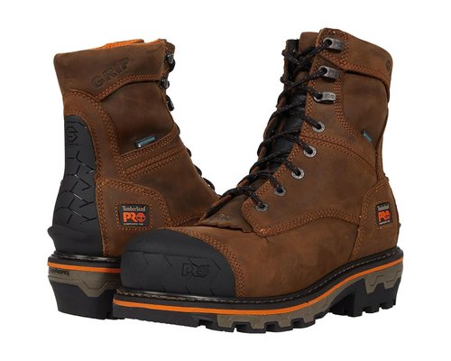 Timberland PRO Boondock HD Logger 8 Composite Safety Toe Insulated Waterproof - Mocha Brown - TB1A28SB214