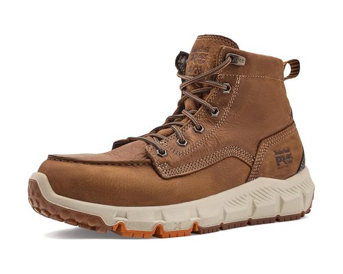 Timberland Pro Tempe 6 Inch Waterproof Alloy Toe Work Boots - Brown - TB0A2QFUEM8