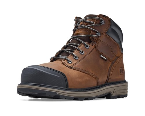 Timberland Pro Titan Tasker 6 Inch Waterproof Alloy Toe Work Boots - Brown - TB0A2QSEEM8