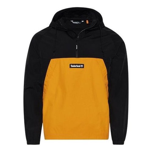 Timberland Pullover Windbreaker Jacket - Black/Cheddar - A2BUU-AU9