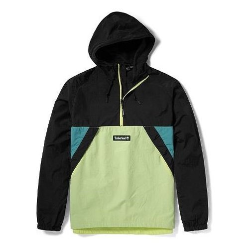 Timberland Pullover Windbreaker Jacket - Black/Green - A2BUU-BN1