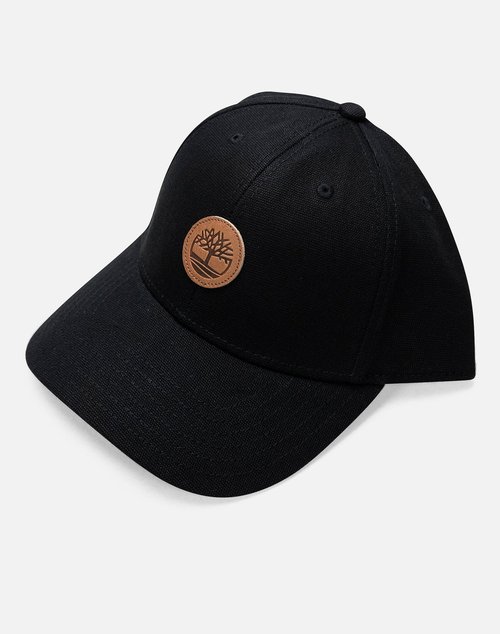 Timberland RIBBED WATCH EMBROIDERED LOGO BASEBALL CAP - Black - 29T100431-001BLK