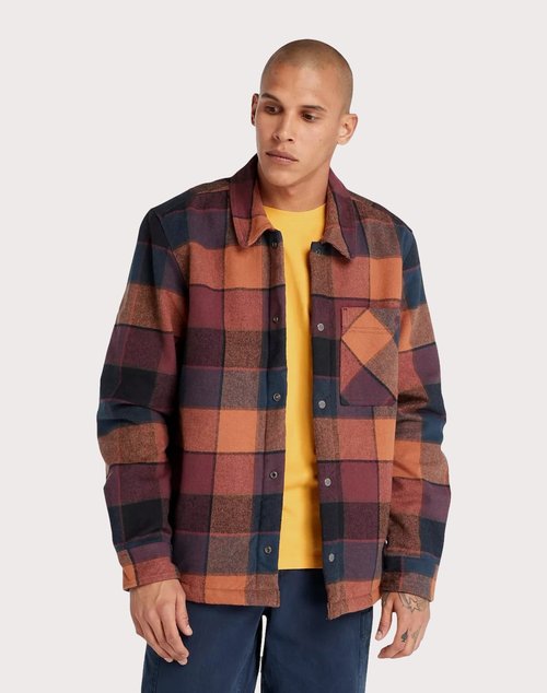 Timberland Sherpa Lined Port Overshirt - Burgundy - TB0A6G5SJ60