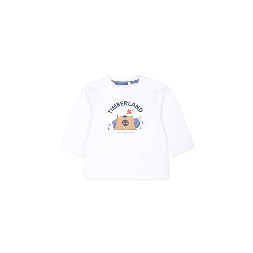 Timberland White T-shirt For With Logo - T6022910P
