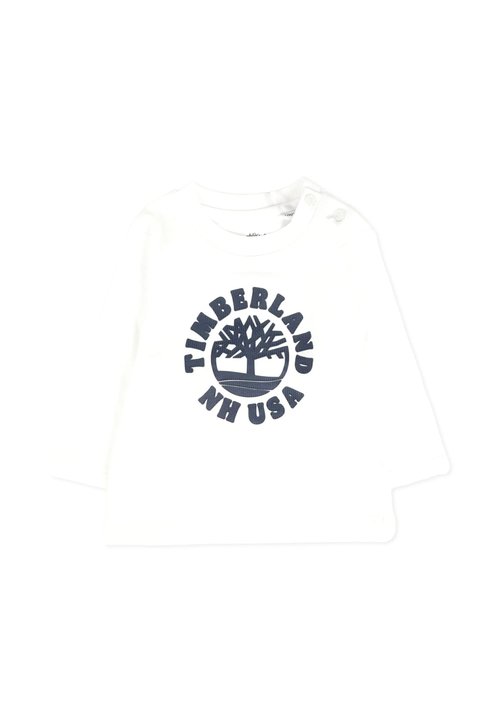 Timberland White T-shirt For With Logo - T6058910P