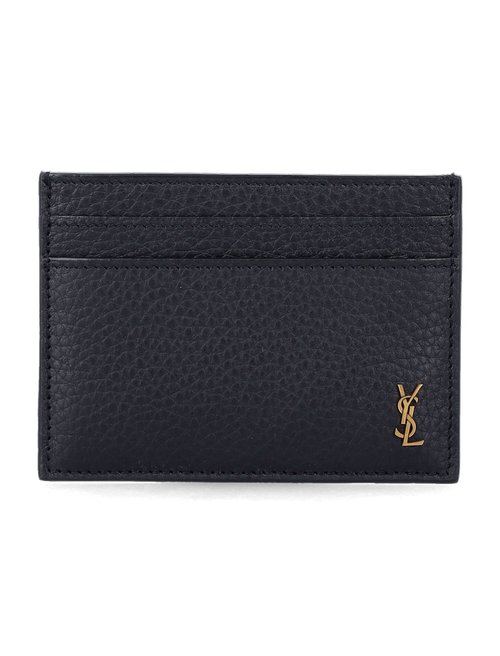 Saint Laurent Leather Cardholder - bos Taurus - 847951AAET91000