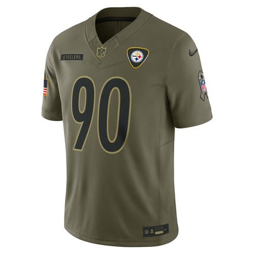 T.J. Watt Pittsburgh Steelers Salute to Service Nike Dri-FIT NFL Limited Jersey - Olive - SSLM2DHF3S-TUJ