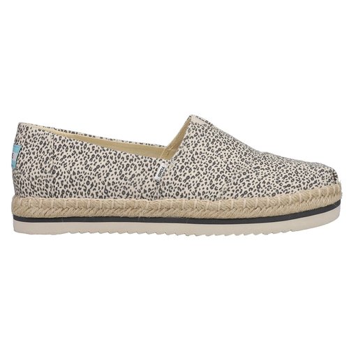 TOMS Alpargata Rope Espadrille Slip On Flats - Brown/Off White - 10017838T