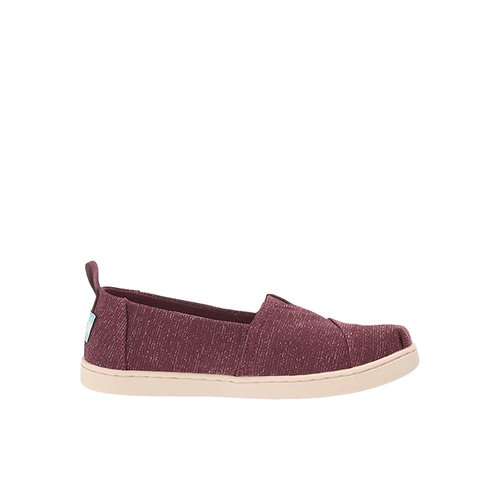 TOMS Alpargata Slip On Flats Little Kid-Big Kid - Red - 10016881T