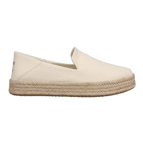 TOMS Carolina Espadrille Slip On Flats - Off White - 10020991T-101