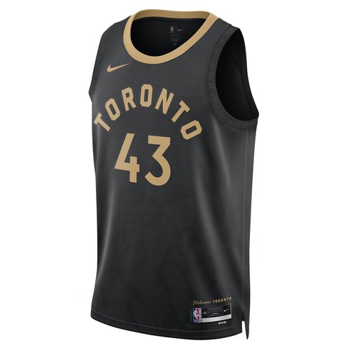 Nike NBA Toronto Raptors Pascal Siakam City Edition Jersey - Black/Golden - DO9611-011