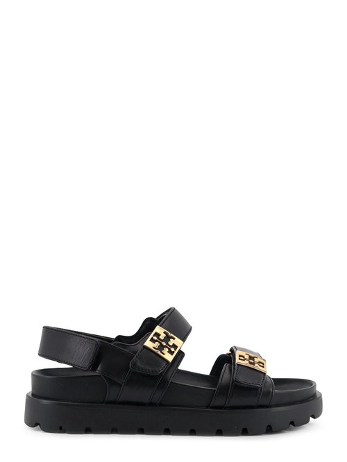 Tory Burch Mellow Leather Sandals With Metal Logo On The Side - 179591043