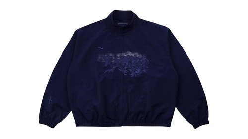 Travis Scott Cactus Jack x Fragment x Nike Tokyo Windbreaker Zip Jacket - Navy Blue