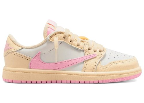 Travis Scott x Air Jordan 1 Low OG SP - Muslin/Shy Pink/Sail - IQ7605-100