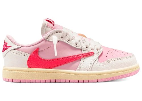 Travis Scott x Air Jordan 1 Retro Low OG - Sail/Shy Pink/Muslin/Tropical Pink - IQ7605-101