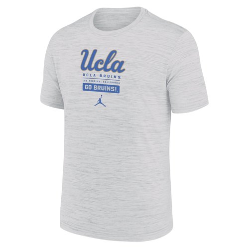 UCLA Bruins Campus Center Block Velocity Air Air Jordan Dri-FIT College T-Shirt - White - NKPQ10AUCL-WPG