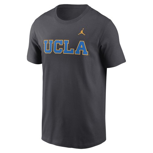 UCLA Bruins Primetime Wordmark Air Jordan College T-Shirt - Anthracite - CLEVGGTN199UY7-UCL