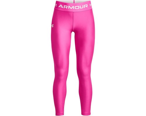 Under Armour Armour Leggings Big Kids Clothing - Rebel Pink/White - 1373954-652