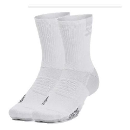 Under Armour Armourdry Playmaker Mid-Crew Socks - White - 1376229-100