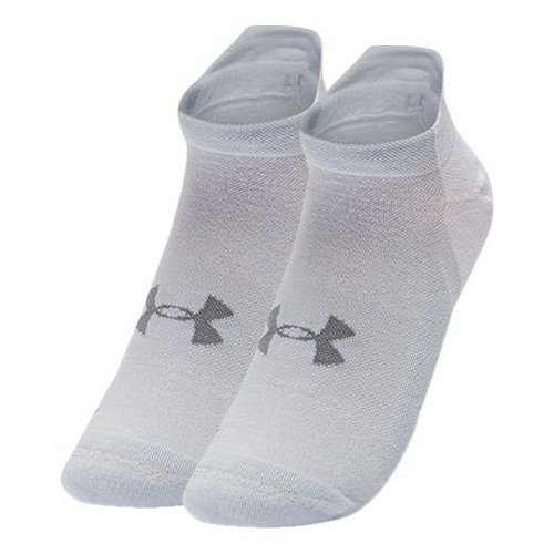 Under Armour ArmourDry Run No Show Socks - White - 1361164-100