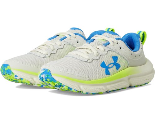 Under Armour Assert 10 AC - Summit White/High Vis Yellow/Blue Atlantis - 3026182-110