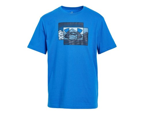 Under Armour Base Layer T-Shirts Big Kid Workout - Blue Atlantis - UOFIA22F-476