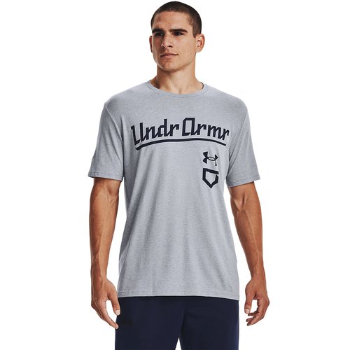 Under Armour Baseball Script 1377613-035 - Steel Light Heather/Midnight Navy - 1377613-035