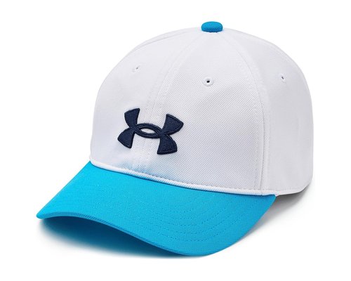 Under Armour Blitzing Hat Adjustable Little Kids/Big Kids Caps - White/Capri/Midnight Navy - 1376712-101