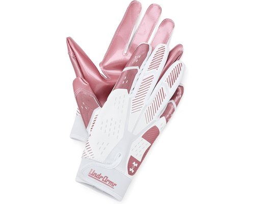 Under Armour Blur Football Gloves Remedies Foot Care - White/White/Metallic Rose Gold - 6010777-100