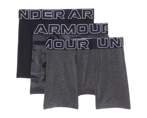 Under Armour Boxer Brief Underwear Big Kid Underwear - Castlerock - UWSHJ23F-021