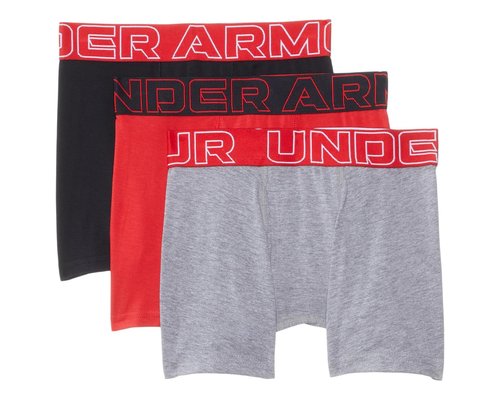 Under Armour Boxer Brief Underwear Big Kid Underwear - Red - UWSHJ25F-621