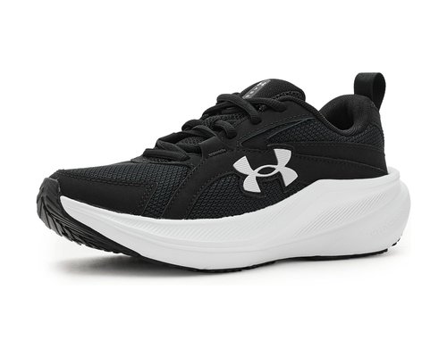 Under Armour Charged Assert 11 Big Kid - Black/Black/Metallic Silver - 6006914-001