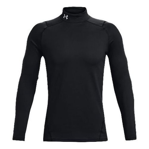 Under Armour CG Armour Fitted Mock - Black/White - 1366066-001