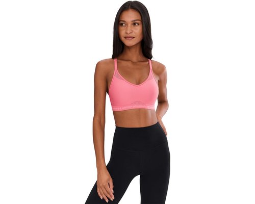 Under Armour Crossback Low Impact Bra Bra - Bittersweet Pink/Posh Pink - 1386424-600