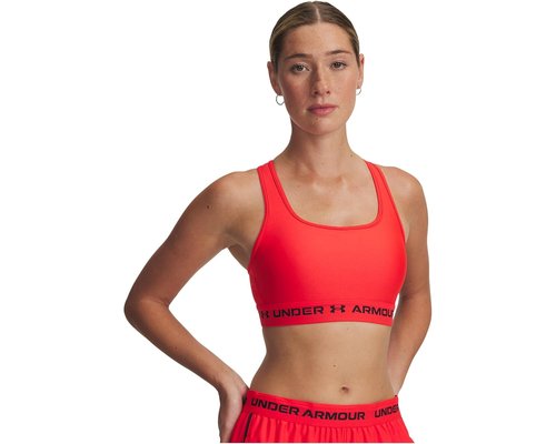 Under Armour Crossback Mid Impact Bra Lingerie - Racer Red/Black - 1361034-714