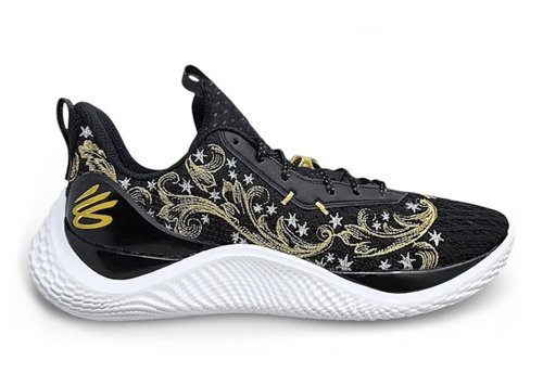 Under Armour Curry Flow 10 Met Gala PE - Black/Metallic Gold/White - 3027473-001